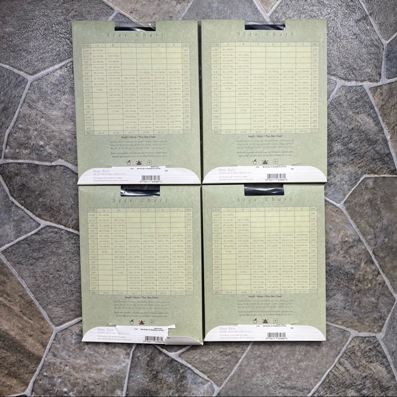 Legacy Leg Wear- Bundle of 4 Body Shaper Black Pantyhose - Picture 2 of 7